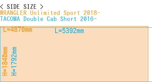 #WRANGLER Unlimited Sport 2018- + TACOMA Double Cab Short 2016-